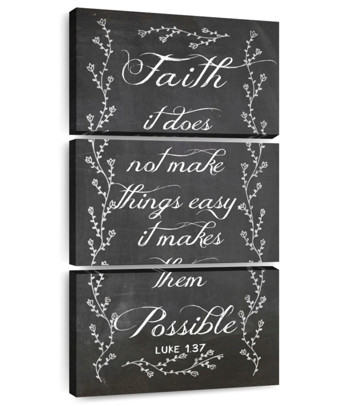 Luke 1:37, 27" H x 12" W