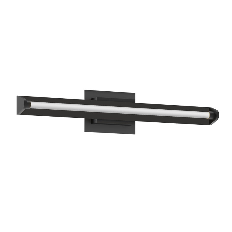 Plymouth 1 - Light LED Bath Bar, Black