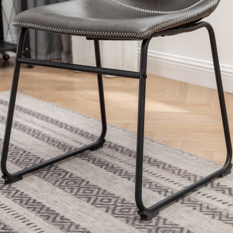 Aryven Industrial  Dining Set, Black