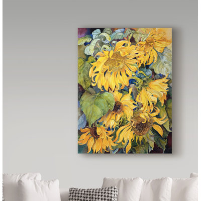 « cascade de fleurs à l’acrylique », reproduction d’art sur toile tendue