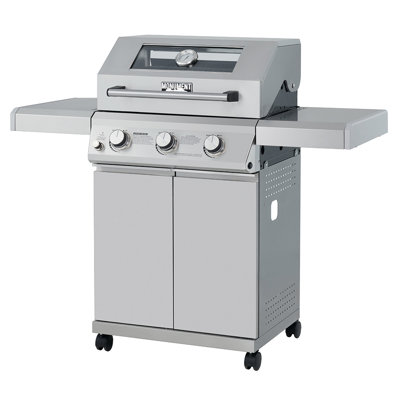 Barbecue au propane à 3 brûleurs en acier inoxydable avec commandes à DEL Monument Grills 35000