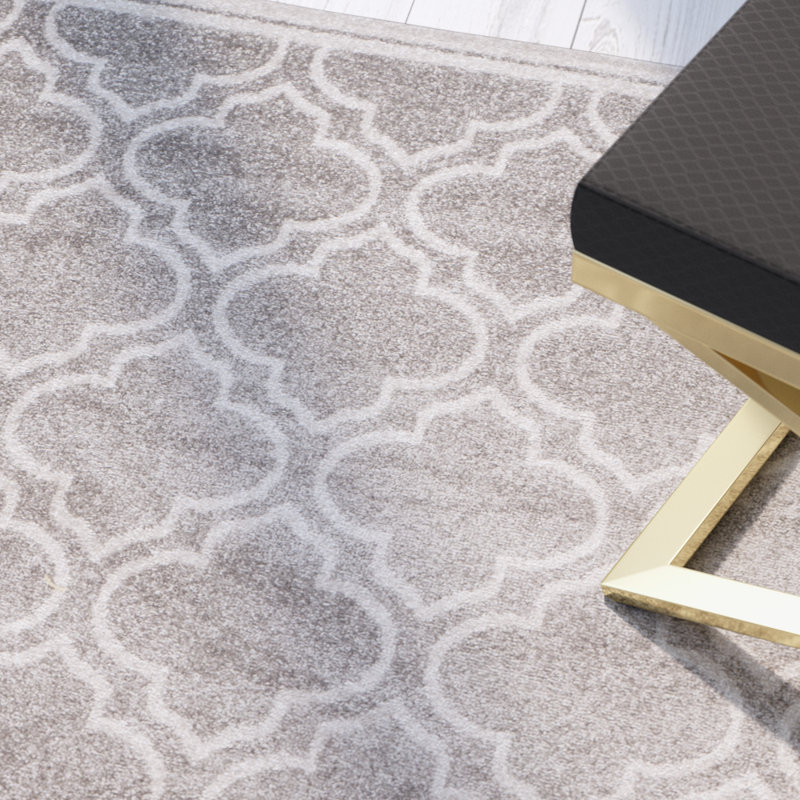 Girdler Geometric Hand Woven Area Rug, Rectangle 76 x 122 cm