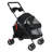 4 Wheels Dog Cat Stroller, Outdoor Travel Pet Folding Stroller, Dog Cat Cage Stroller with Cup Holder, Breathable and Visible Mesh for Medium Small Dog-1527866876-1527866877