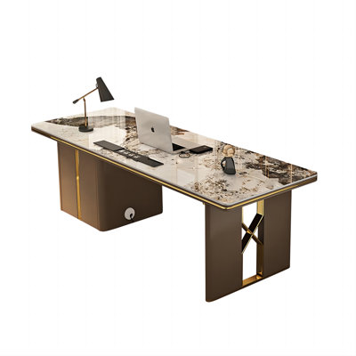 Bureau de luxe en pierre frittée 55,12 po