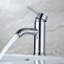 Robinet de meuble-lavabo eau froide et chromée