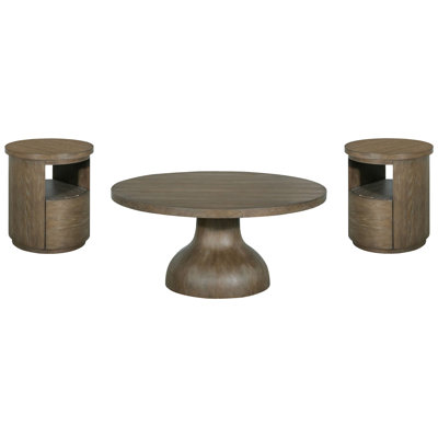 Eastpointe Round Cocktail Table With 2 End Table