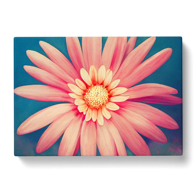 Ingenious Daisy Flower - Wrapped Canvas, 35cm H x 50cm W x 3cm D