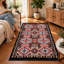 Tapis moderne à double face lavable Liam 3 pi x 5 pi, motif moderne pour le salon, SA25EU