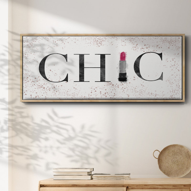 Chic- Framed Canvas, 24" H x 60" W