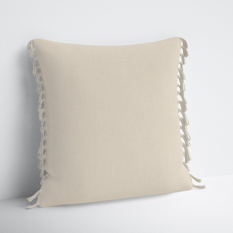 Sharron Square 100% Linen Pillow, Feather Gray, Down
