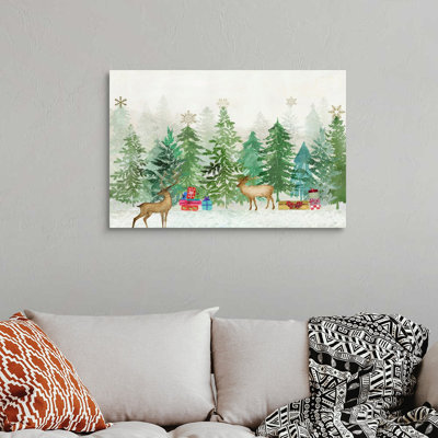 Magie de Noël - reproduction d'art sur toile