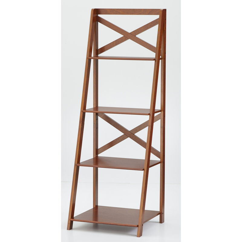 Derrik Ladder Bookcase, Walnut
