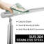 90 cm H x 203.2 cm W Stainless Steel Porch and Stair Railings Fencing