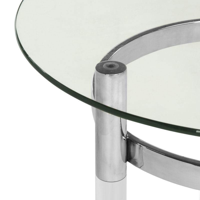 Table de bout à plateau en verre Danavant