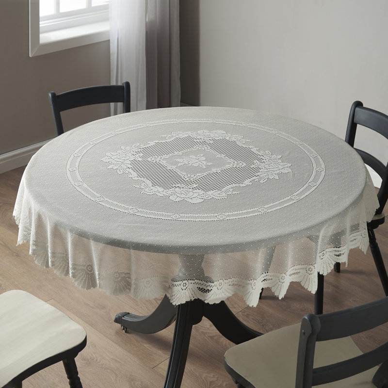 Mizpah Tablecloth, Cream, 182cm W x 182cm L