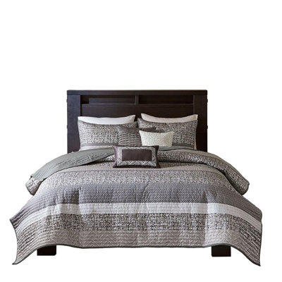 Polyester Jacquard Reversible Quilt Set of 6