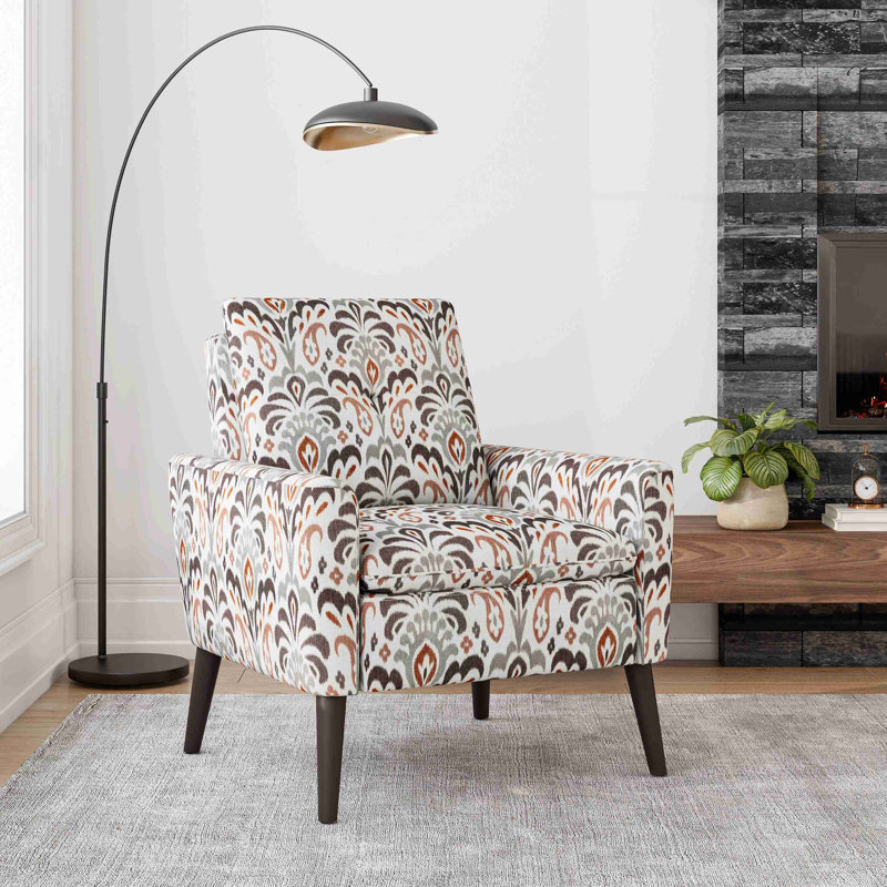 Fauteuil d'appoint avec pieds en bois massif