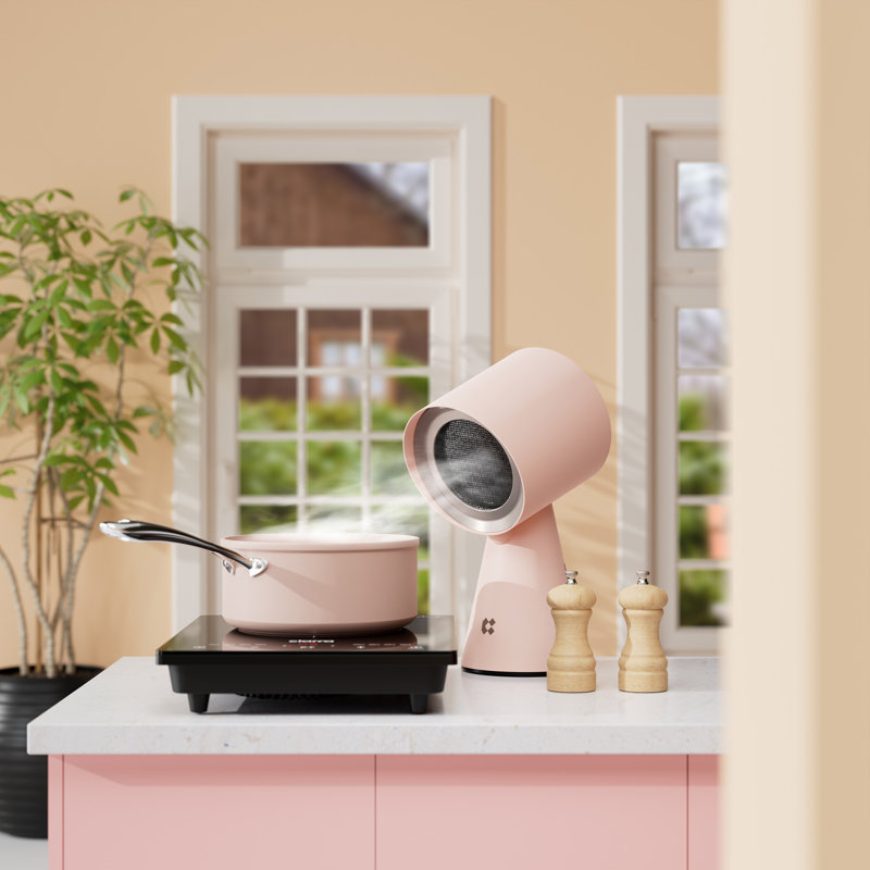 Ciarra HOOD TO GO Portable Mini Desktop Range Hood, Pink
