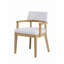 Ensemble de table de salle à manger 5 pièces à finition chêne avec chaise assortie