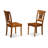 7 Piece Dining Table Set Consist of an Oval Wooden Table with Butterfly Leaf and 6 Dining Room Chairs, Saddle Brown-1820442374-1771820214