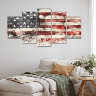 5 pièces, art mural traditionnel pour le salon