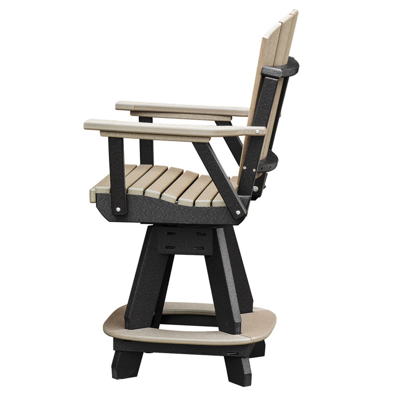 Chaise de patio Ernst, Bois vieilli