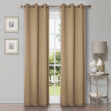  Trixie Millendon Solid Modern Polyester Room Darkening Curtain Pair