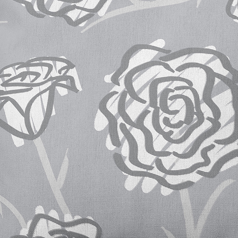 Botanical Blooms Floral Reversible Throw Pillow, 18" H x 18" W, Gray