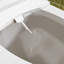 Siège de bidet électrique allongé avec séchoir à eau chauffé, buse en acier inoxydable et veilleuse
