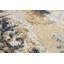 Tapis oriental contemporain abstrait à motif végétal noué à la main 6 x 9