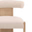 Gwyneth Rubberwood Upholstered Dining Chair, Cream-697110323