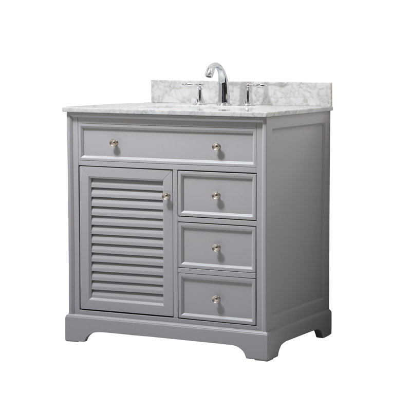 Closter Holiday 36" Single Bathroom Vanity Set, Gray