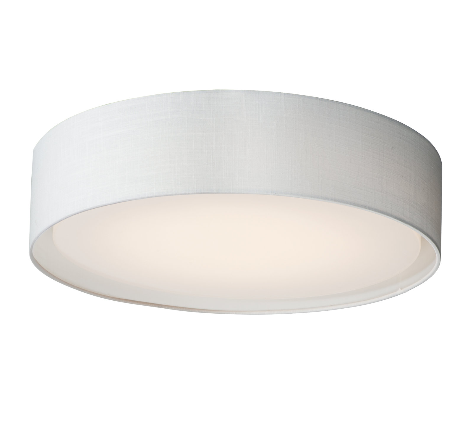 Jessalyn 5 Light LED Flush Mount, White Linen
