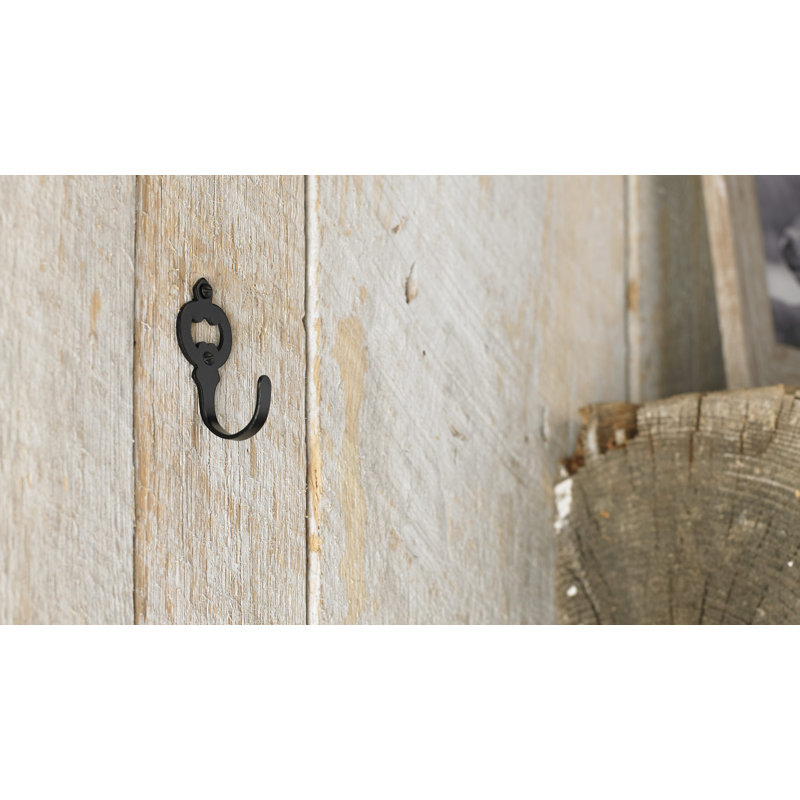 Metal Wall Hook, Matte Black