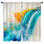 Vibrant aquarelle éclaboussures de fenêtre abstraites transparentes et obscurcissantes - 2 panneaux