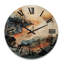 Horloge murale en bois massif Purtell-1976537281