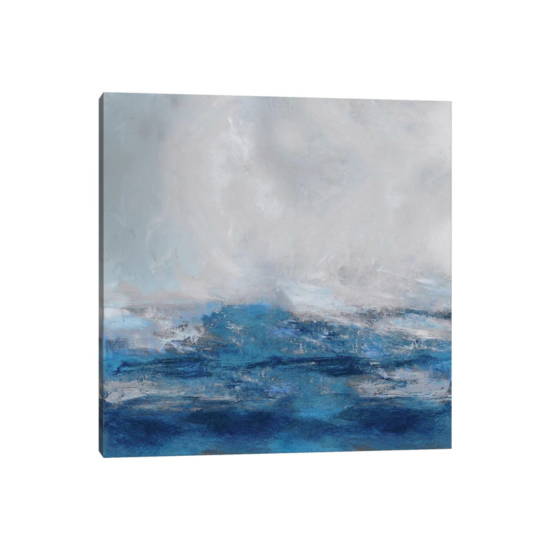 Terra In Blues by Jake Messina - Wrapped Canvas Painting, 66.04 cm H x 66.04 cm W