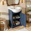 Meuble-lavabo de salle de bain avec lavabo et porte à fermeture douce-459072781