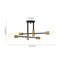4-Light Sputnik Modern Linear Semi Flush Mount