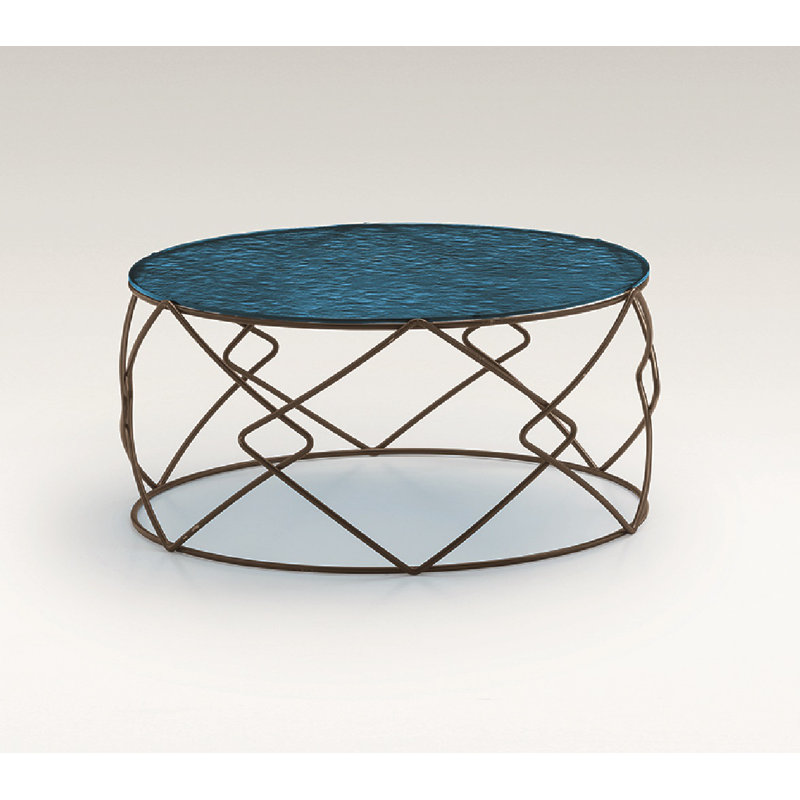 Assent Frame Coffee Table, Blue/Bronze