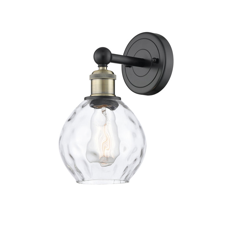 Chalco Armed Sconce, Black Antique Brass