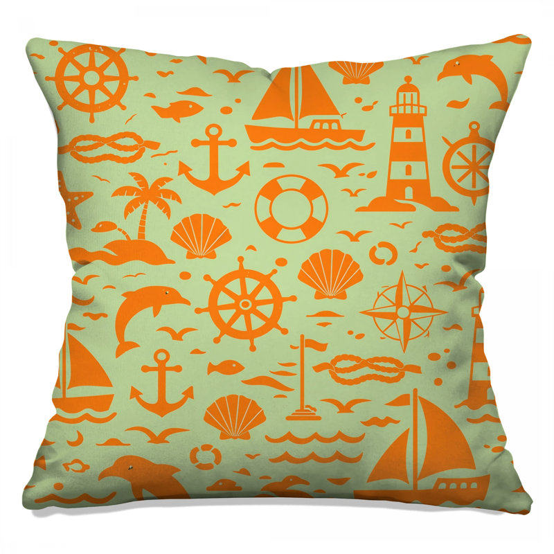 Coussins décoratifs orange, 14 x 14 inches