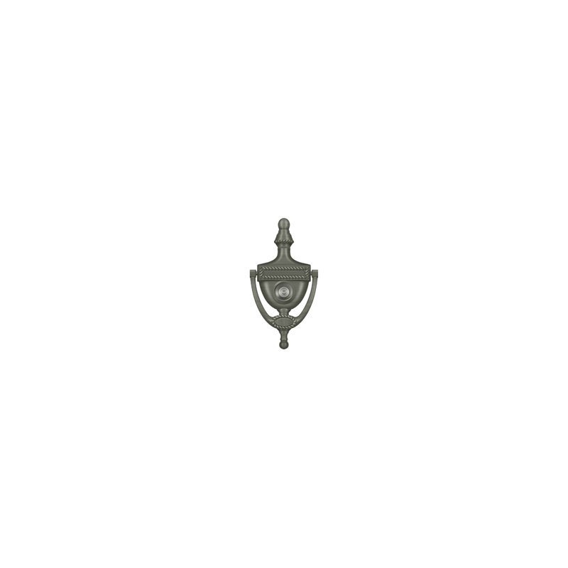 Victorian Brass Door Knocker, Antique Nickel