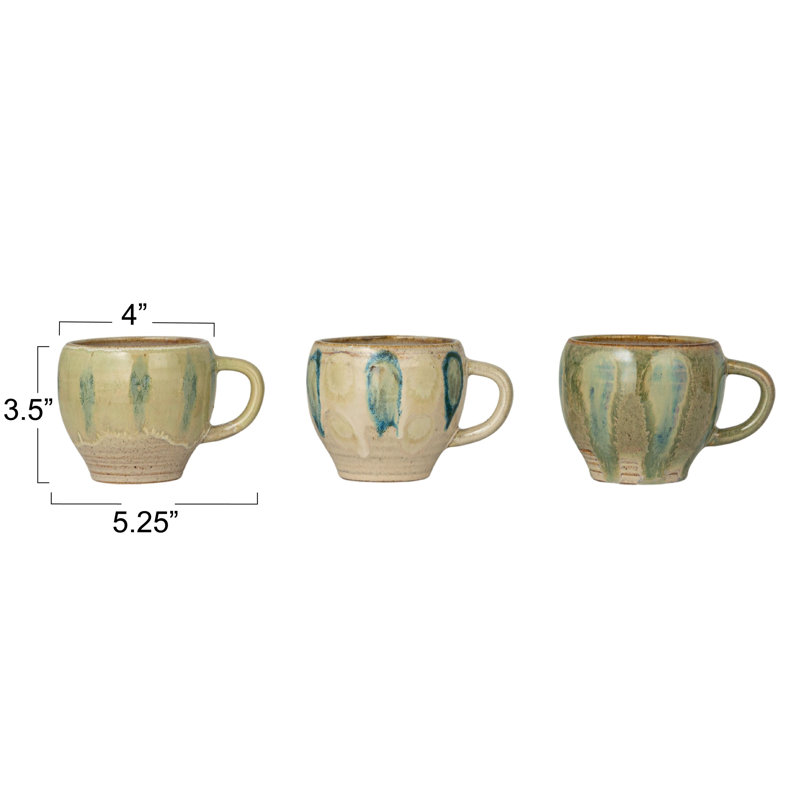 Geometric Stoneware Mug