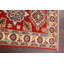 Tapis rouge en laine noué à la main de conception unique 2 pi 0 po x 3 pi 1 po