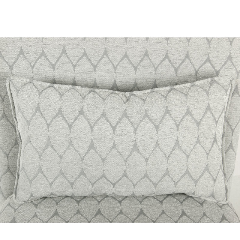 Canita Upholstered Slipper Chair, Gray Polyester