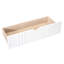 Lit de jour simple en blanc avec options de tiroirs - économise de l'espace et a l'air de deux tiroirs en bois massif idéaux pour les petits espaces de chambre à coucher-1218762675