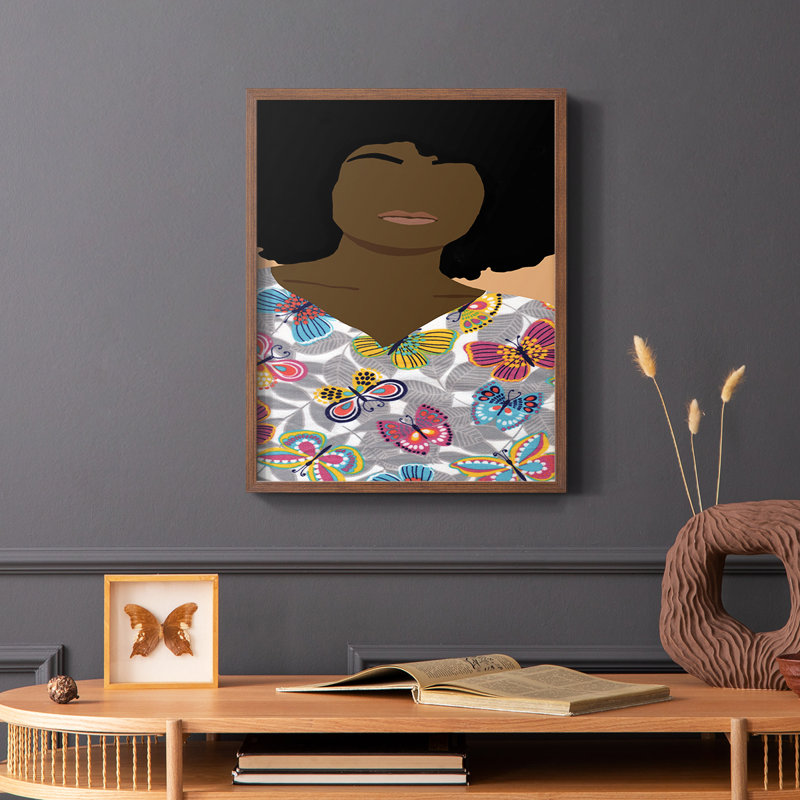 «Care Giver I», reproduction encadrée - bois massif, Brun, H 20 po x l 16 po