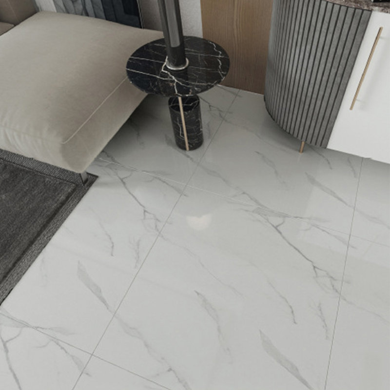 12Pcs Marble Texture Self-adhesive PVC Flooring Tile