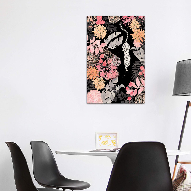 Art de pédoncule leopard, Toile tendue, H 48 po x l 32 po x P 1,5 po